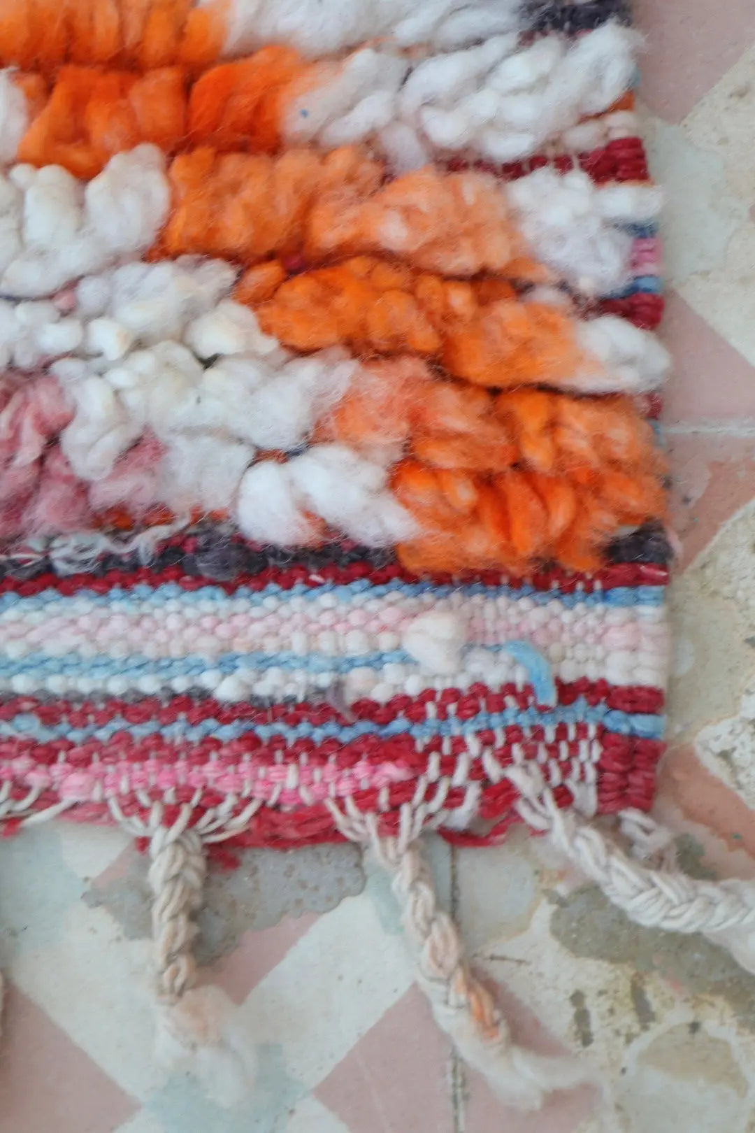 Tapis Berbère Couloir Boujad Motifs Multicolores  - 288 x 71 cm Néda