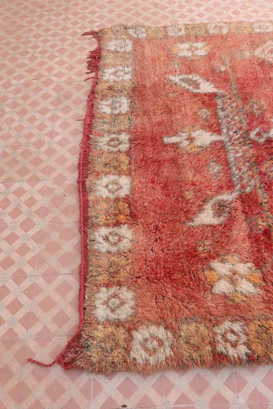 Alfombra Bereber Antigua Terracota Boujaad - 253 x 174 cm Néda