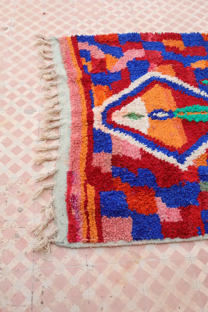Tapis Berbère Boujad Multicolore  - 201 × 133 cm Néda
