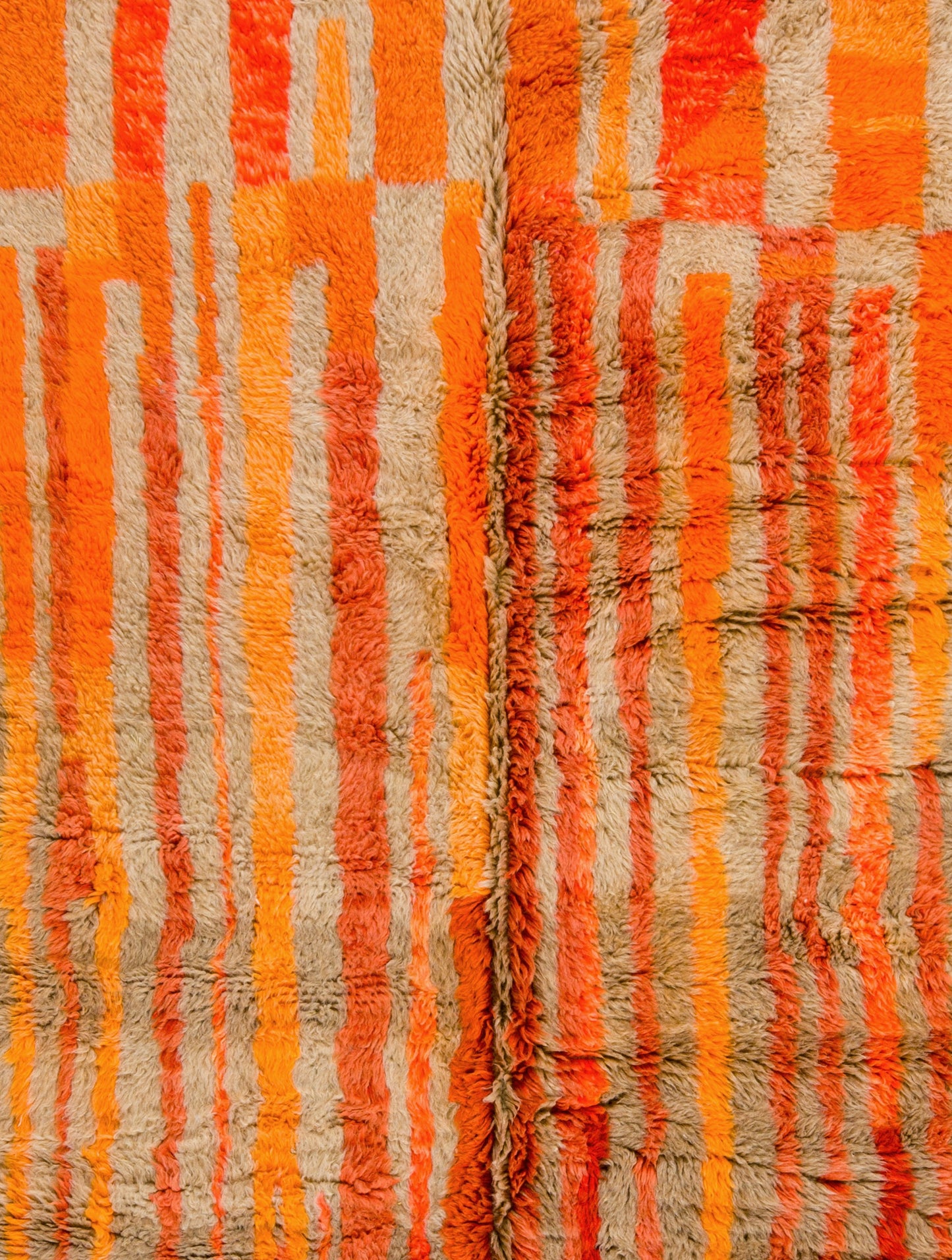 Alfombra bereber Mrirt Color Marrón Naranja Terracota Rojo - 236 x 173 cm