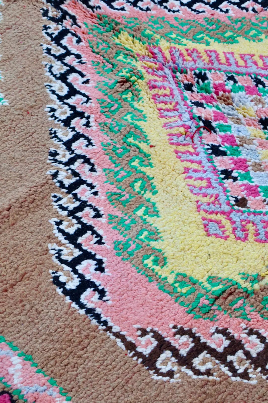 Tapis Berbère Boujaad Antique Marron Multicolore  - 352 x 196 cm Néda