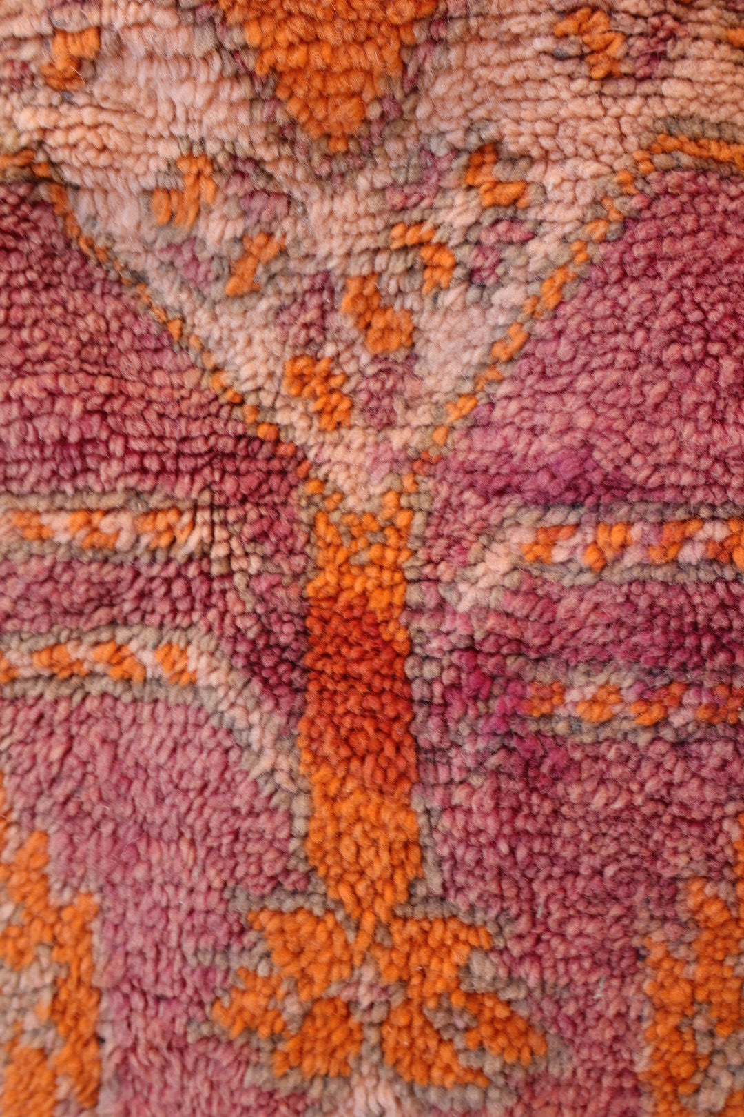 Pouf Berbère XL Terracotta et Orange Néda