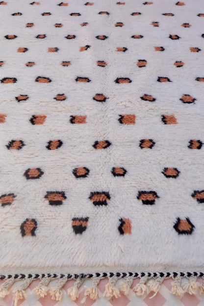 Alfombra bereber con motivos de leopardo Beni Ouarain Néda