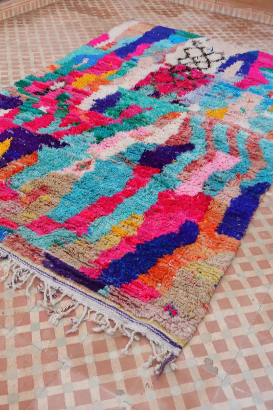 Alfombra Bereber Boujad Colorida Multicolor - 254 x 159 cm Néda