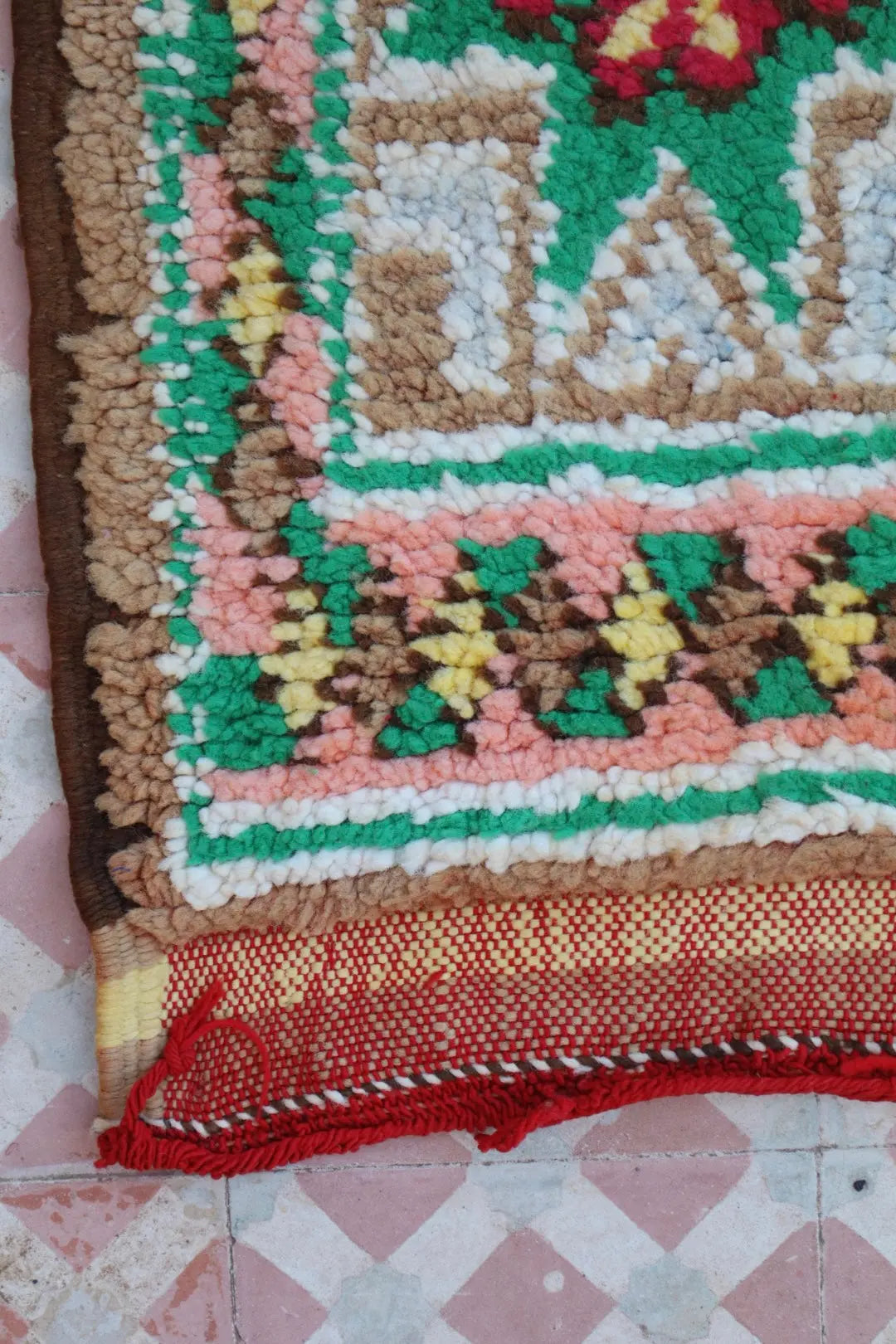 Tapis Berbère Boujaad Antique Marron Multicolore  - 352 x 196 cm Néda