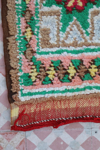 Tapis Berbère Boujaad Antique Marron Multicolore  - 352 x 196 cm Néda