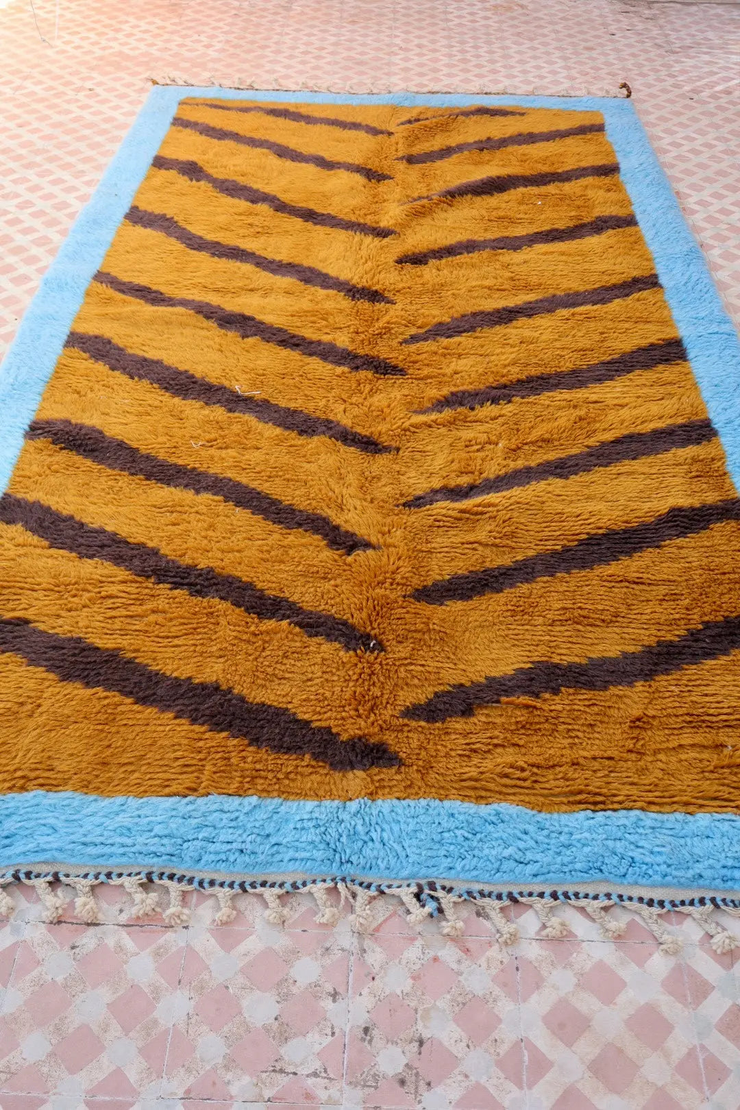 Tapis Berbère coloré «  Funky Tiger » - Les dessins de Néda - 284 x 155 cm Néda