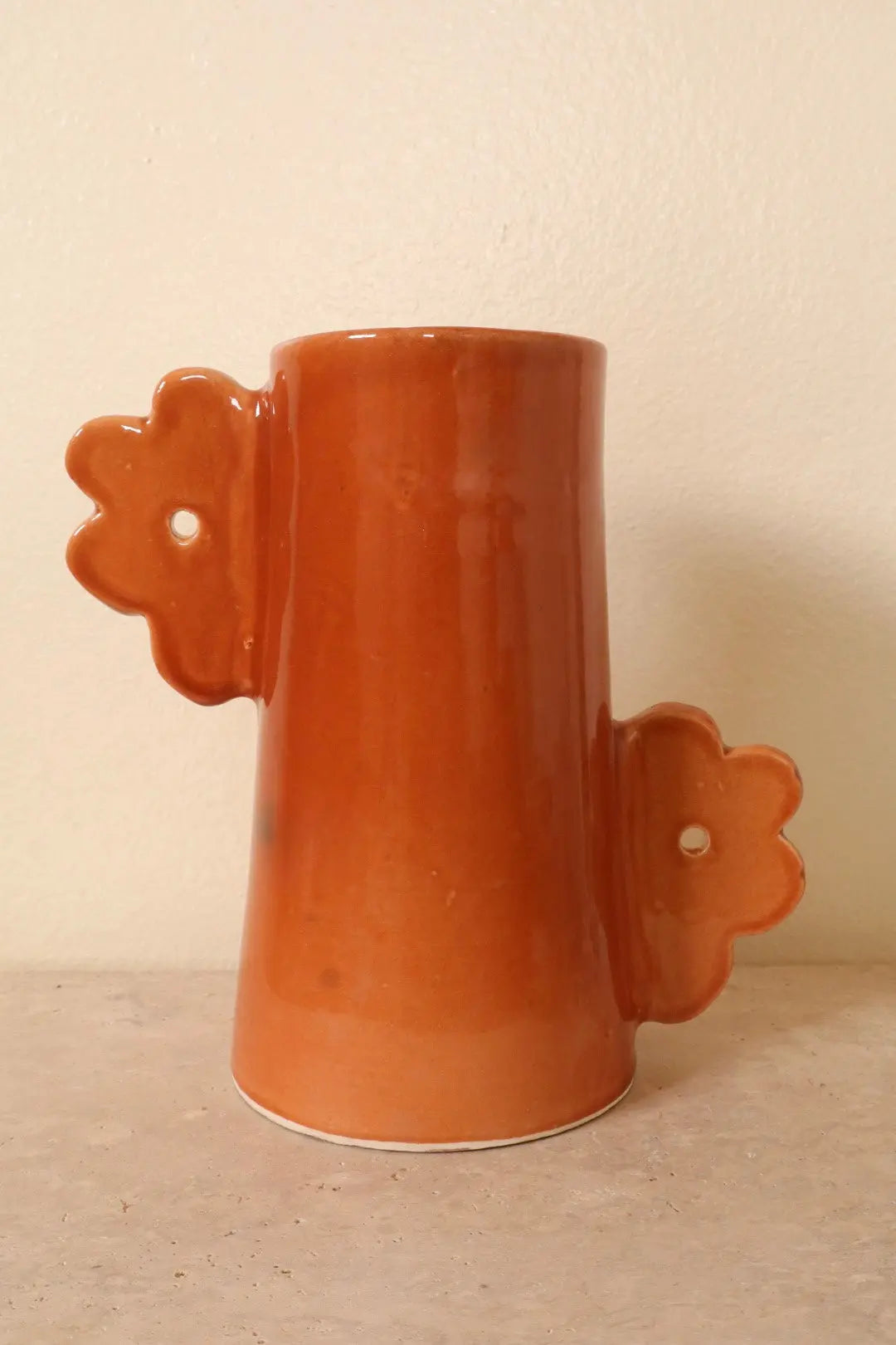 Vase Abstrait en Céramique Terracotta Fait-Main Fleurs - DAISY © Néda