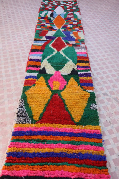 Tapis Berbère Couloir Boujaad Coloré Multicolore - 335 x 72 cm Néda