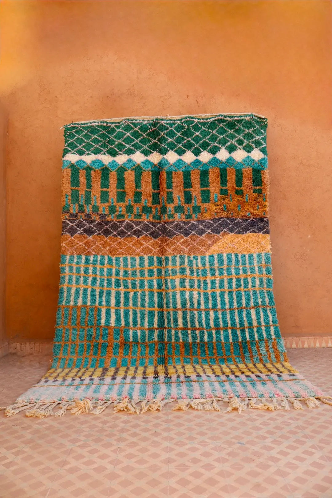 Tapis Berbère Coloré Béni Ouarain Qualité Supérieure - 269 x 162 cm Néda