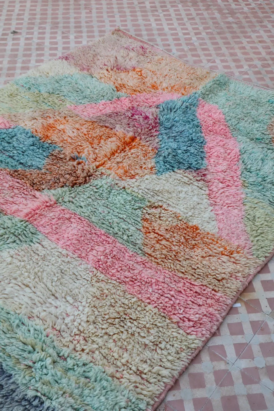 Tappeto Berbero Boujad Colorato Colori Pastello - 249 × 156 cm Néda
