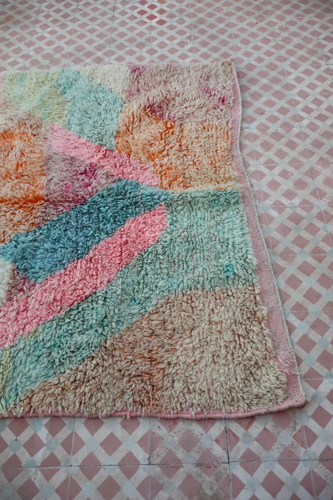 Tappeto Berbero Boujad Colorato Colori Pastello - 249 × 156 cm Néda