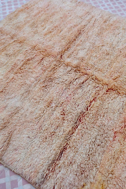 Tapis Berbère Ancien Rose Beige - 248 x 188 cm Néda