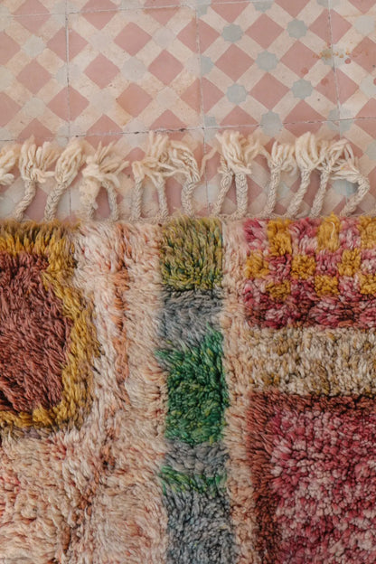 Tapis Berbère Tableau Multicolore Béni Ouarain Qualité Supérieure -308 x 226 cm Néda