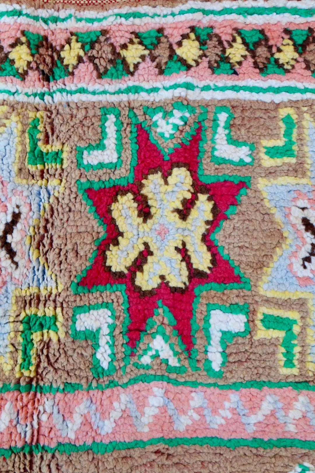 Tapis Berbère Boujaad Antique Marron Multicolore  - 352 x 196 cm Néda