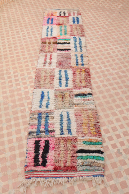 Tapis Couloir Boujad Marocain Coloré- 273 x 60 cm Néda