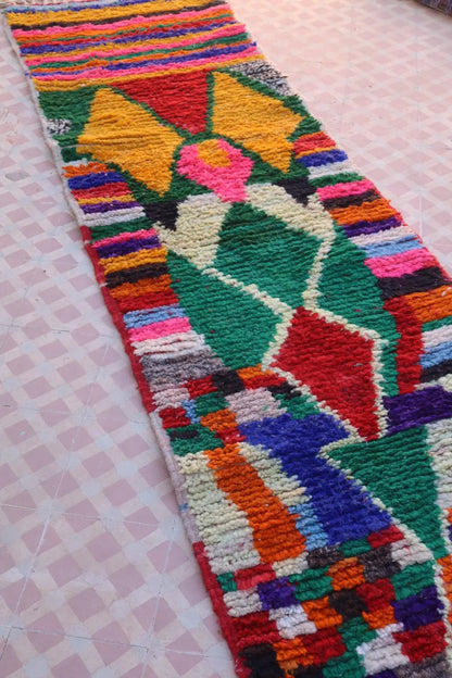 Tapis Berbère Couloir Boujaad Coloré Multicolore - 335 x 72 cm Néda