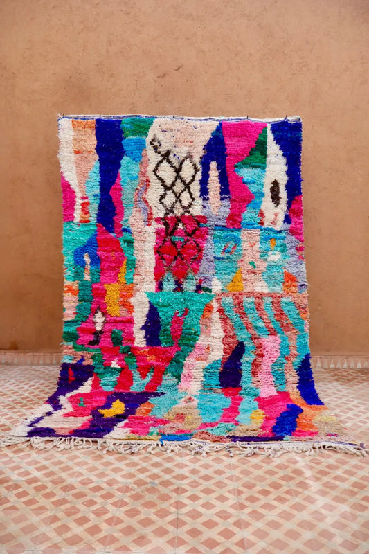 Tapis Berbère Boujad Coloré Multicolore - 254 x 159 cm Néda