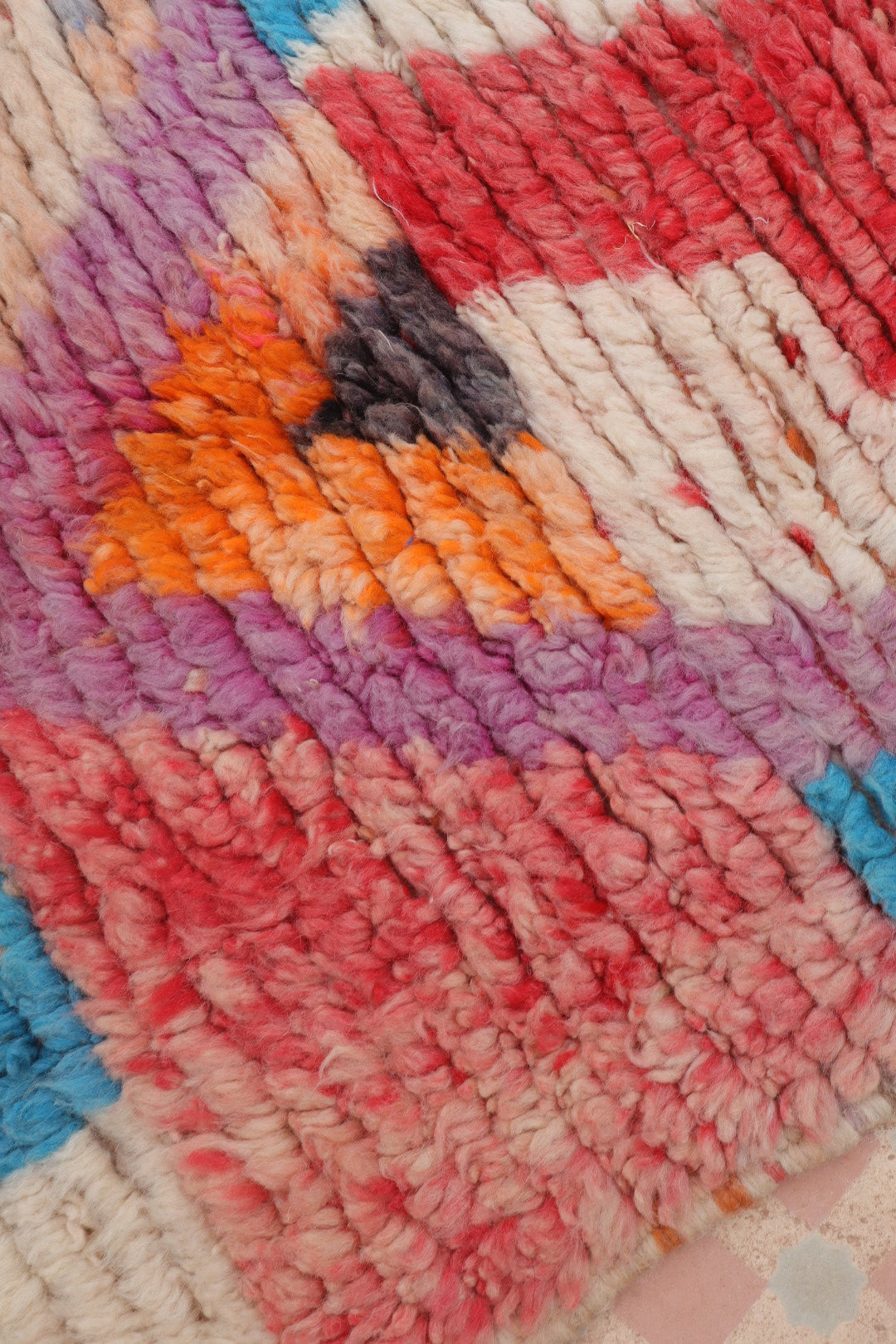 Tapis Berbère Couloir Boujad Motifs Multicolores  - 322 x 72 cm Néda