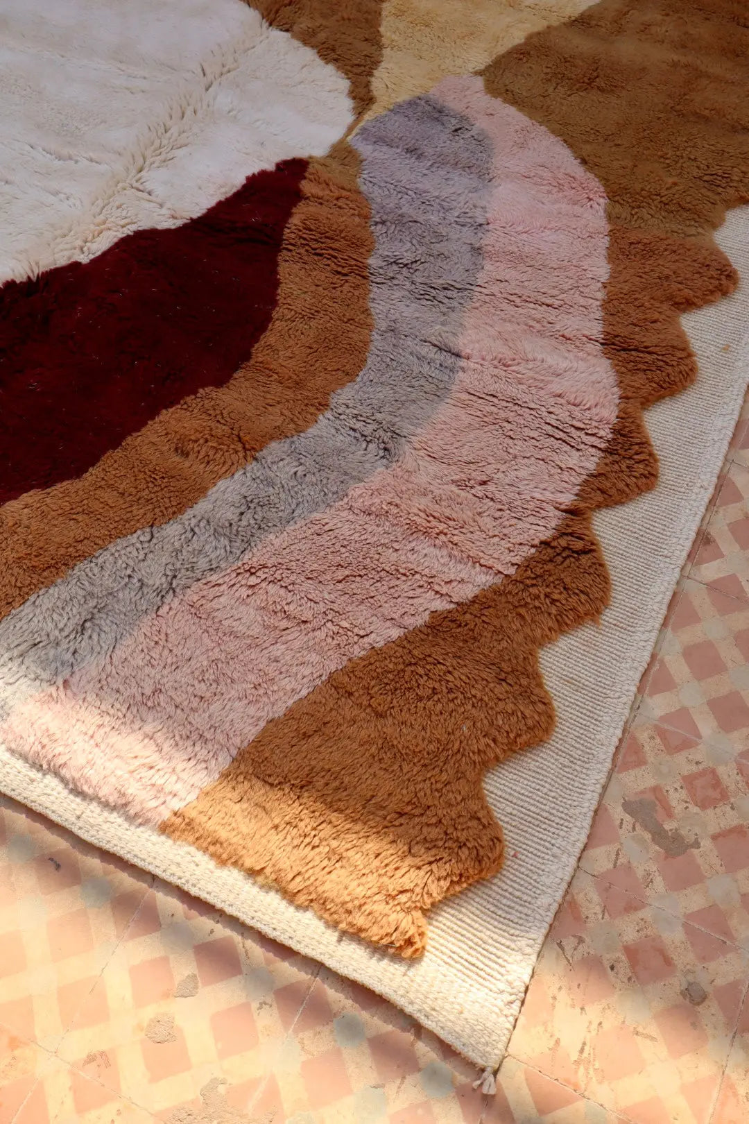 Tapis Berbère Mrirt Coloré Contemporain - 310 x 211 cm Néda