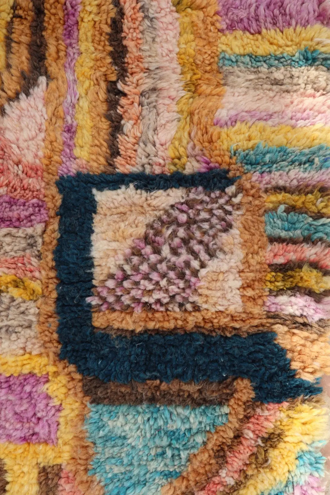 Tapis Berbère Tableau Multicolore Béni Ouarain Qualité Supérieure - 242 x 181 cm Néda