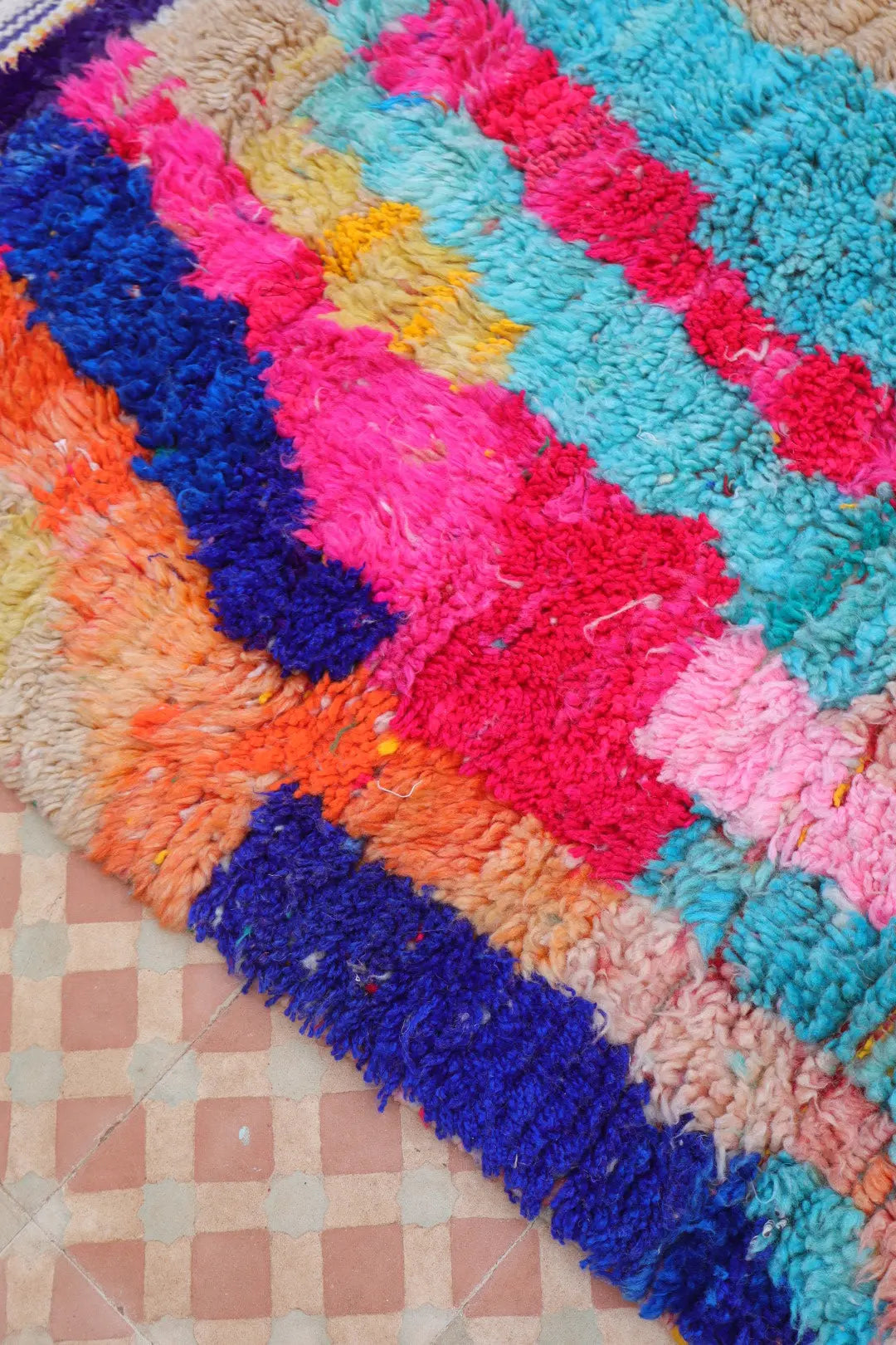 Alfombra Bereber Boujad Colorida Multicolor - 254 x 159 cm Néda