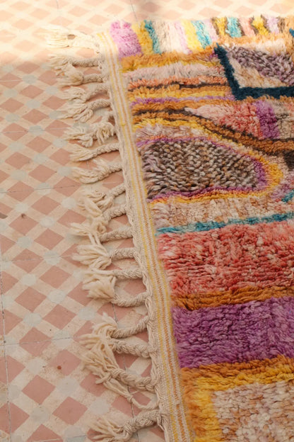 Tapis Berbère Tableau Multicolore Béni Ouarain Qualité Supérieure - 242 x 181 cm Néda