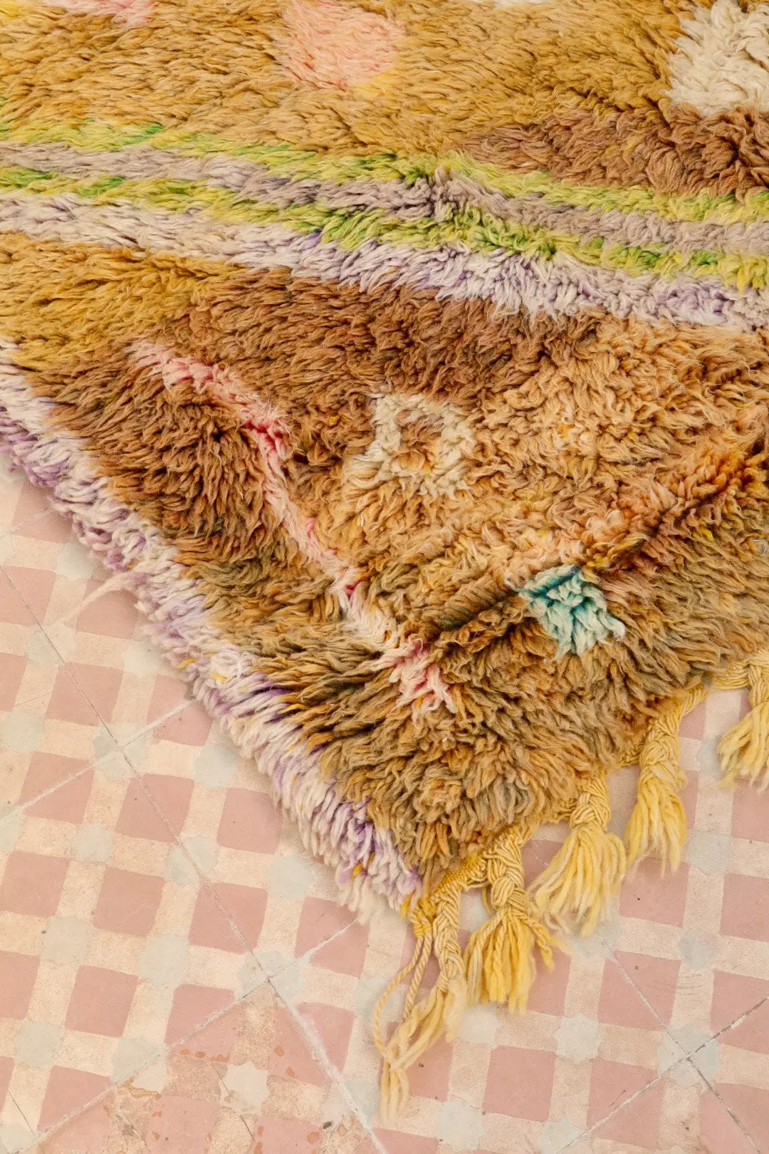 Tapis Berbère Coloré Béni Ouarain Qualité Supérieure - 259 x 176 cm Néda
