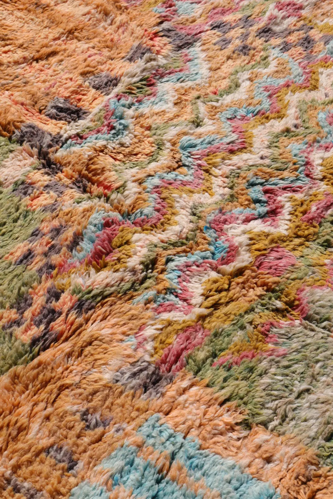 Tapis Berbère Coloré Patchwork Béni Ouarain Qualité Supérieure - 301 x 204 cm Néda