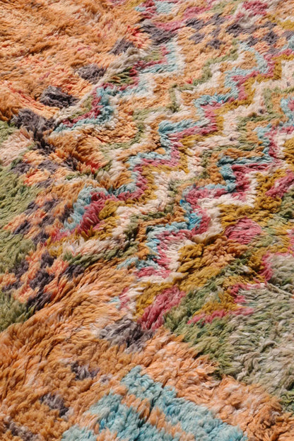 Tapis Berbère Coloré Patchwork Béni Ouarain Qualité Supérieure - 301 x 204 cm Néda