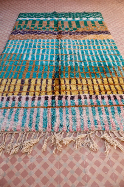 Tapis Berbère Coloré Béni Ouarain Qualité Supérieure - 269 x 162 cm Néda