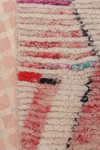 Tapis Couloir Boujad Marocain Coloré Losanges - 307 x 61 cm Néda