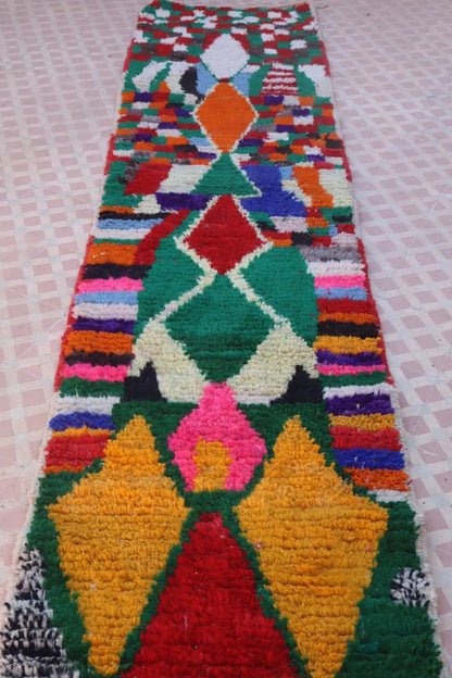 Tapis Berbère Couloir Boujaad Coloré Multicolore - 335 x 72 cm Néda