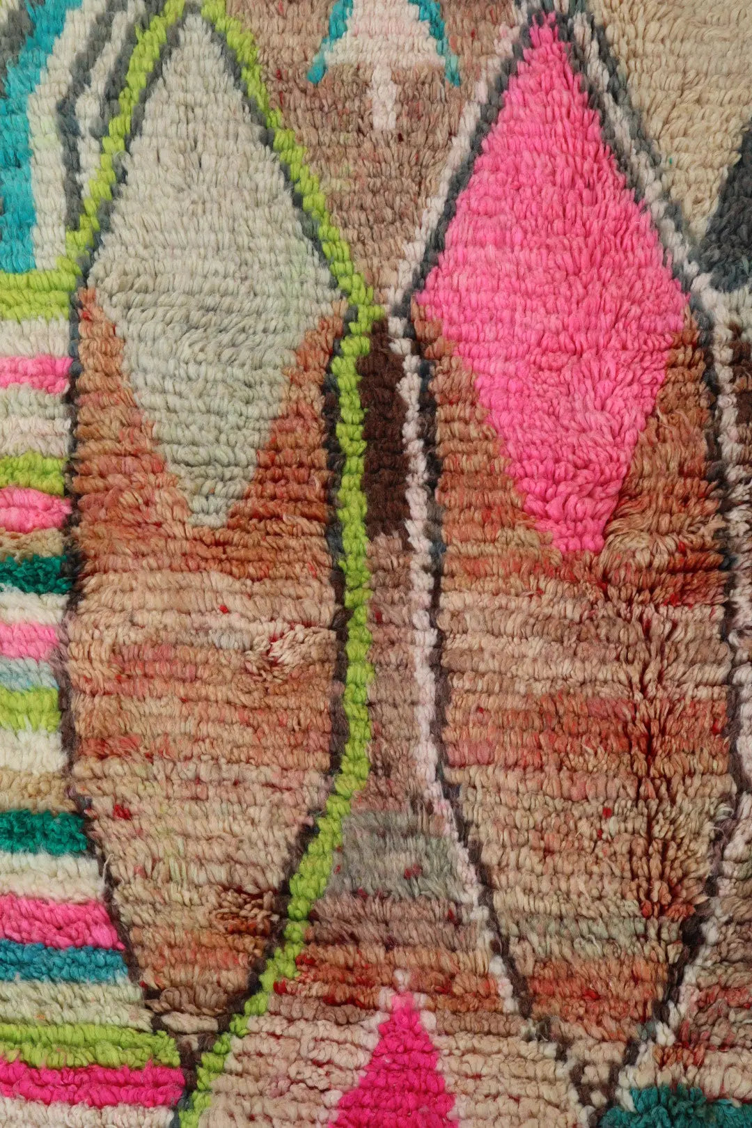 Tapis Berbère Boujad Coloré et Fluo - 258 x 168 cm Néda