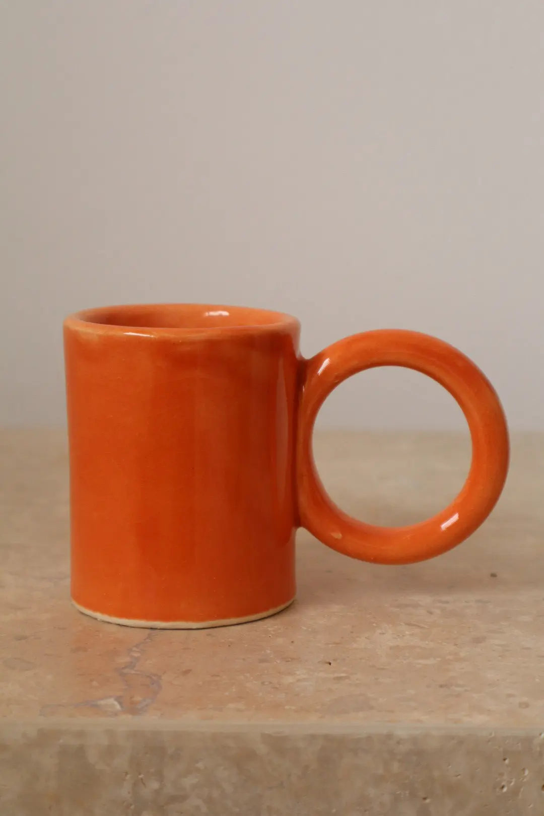 Duo Tasses à Café Grande Anse Ronde -Orange Néda