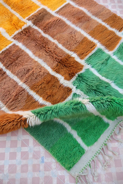 Tapis Berbère Coloré Géométrique Multicolore Qualité Supérieure - 247 x 145 cm Néda