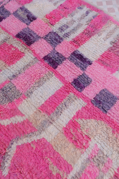 Tappeto Berber Boujaad di colore rosa - 256 x 144 cm