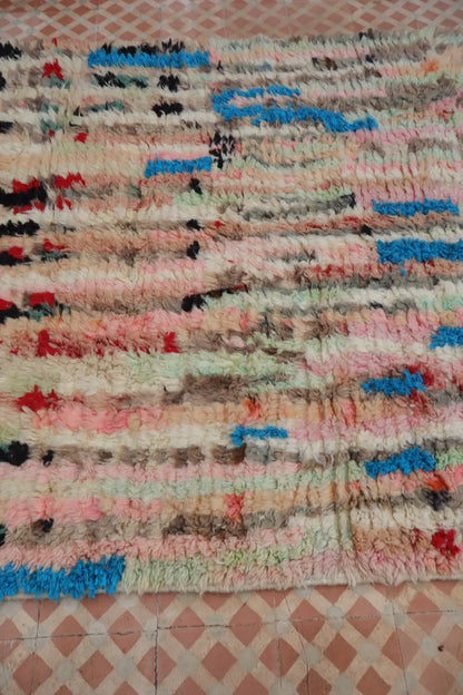 Alfombra Bereber Boujad Colorida Beige y Multicolor - 237 x 154,5 cm Néda
