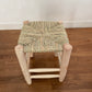 Moroccan Berber wooden and wicker stool