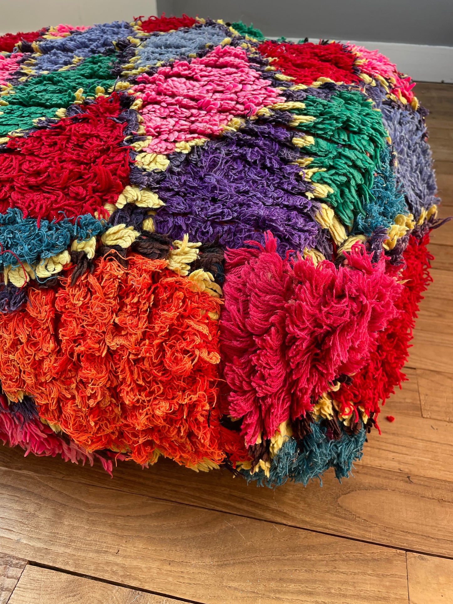 Berber Pouf colorato azilale